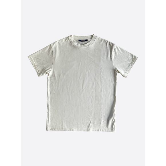 Louis Vuitton White Embossed T-Shirt